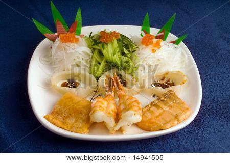 Fish And Red Caviar
