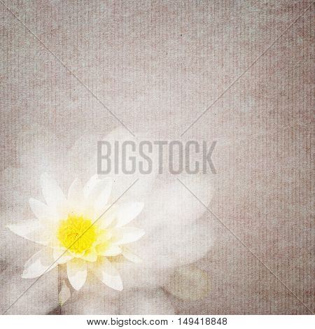 Textured Old Paper Background With Flower