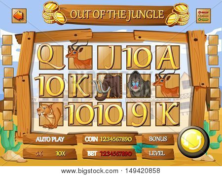 Slot game with an animal theme