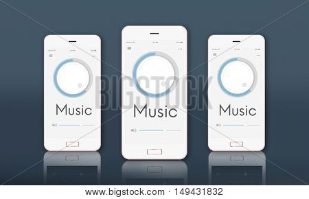 Button Volume Audio Music Sound Graphic Concept