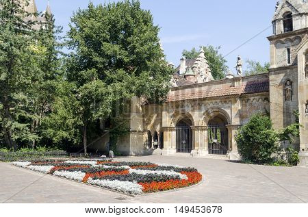 Chapel in castle Vajdahunjad in Budapest, Hungary
