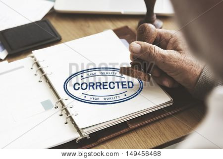 Corrected Solved Fix Method Modify Amend Concept