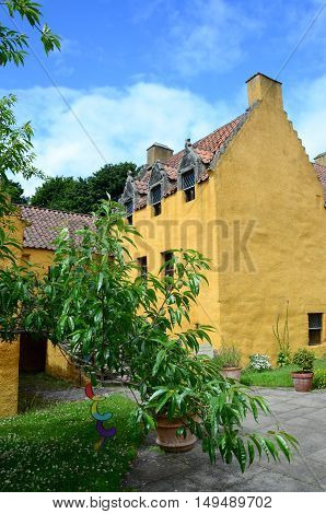 An external view of the medieval palace in Culross