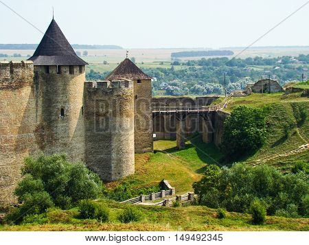 Fortress in a Khotyn town in Ukraine