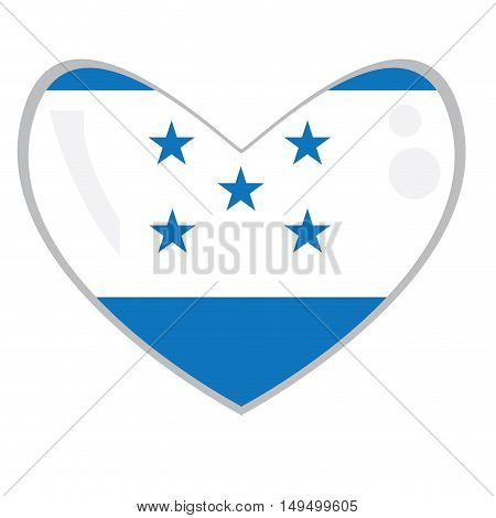 Isolated Honduran Flag
