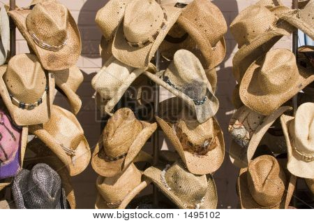 Chapeaux de paille sur Venice Beach