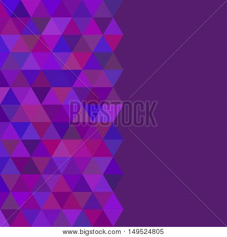 Abstract geometrical cool background with triangles and space for message