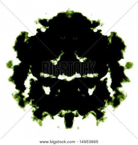 Rorschach test ikona ilustracja, losowe streszczenie