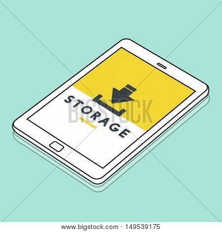 Data Backup Storage SYNC Digital Server Internet Concept