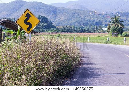 widding road , Countryside Thailand , Asia