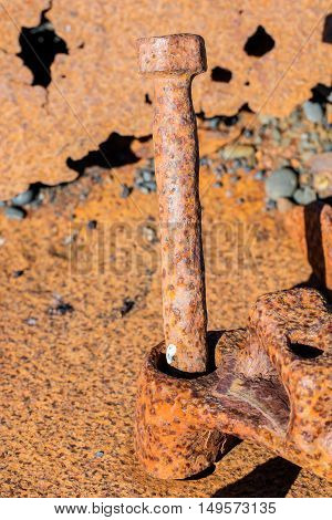 Remains Of A Boat Wreck - Iceland - Selective Focus