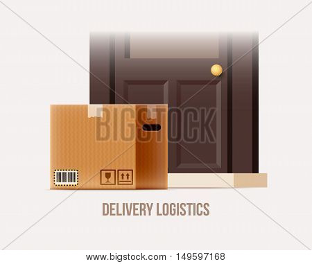 vector illustration of warehouse logistics delivey theme objects iolated on white
