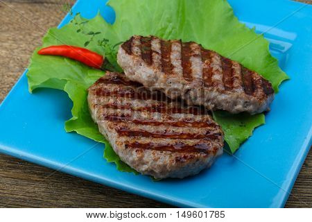 Grilled Burget Cutlet