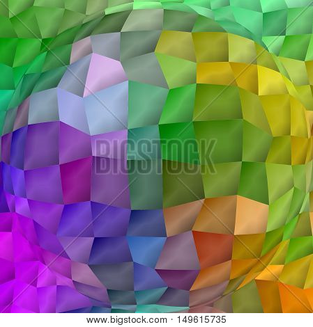 Abstract coloring background of the pastels gradient with visual lighting,mosaic,wave and spherize effects.Good for your project design