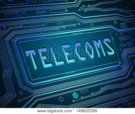 Abstract Telecoms Concept.