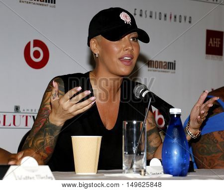 Amber Rose at the SlutWalk Festival Press Conference held at the Four Seasons Hotel in Beverly Hills, USA on September 29, 2016.