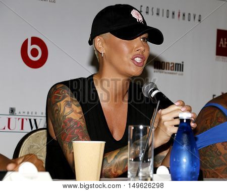 Amber Rose at the SlutWalk Festival Press Conference held at the Four Seasons Hotel in Beverly Hills, USA on September 29, 2016.