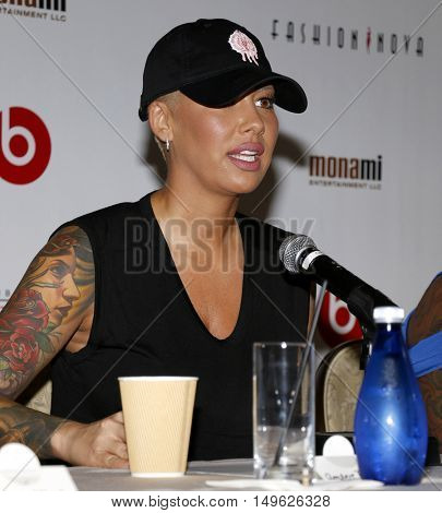 Amber Rose at the SlutWalk Festival Press Conference held at the Four Seasons Hotel in Beverly Hills, USA on September 29, 2016.