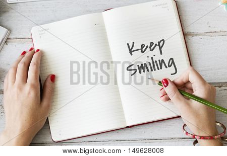 Keep It Simple Smiling Concept