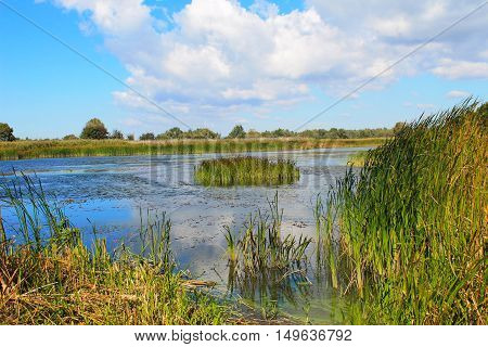 View on the river Dnieper in Ukraine