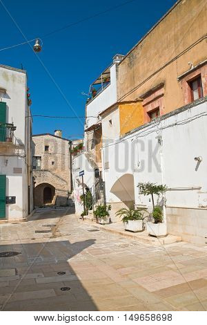 Alleyway. Sammichele di Bari. Puglia. Southern Italy.