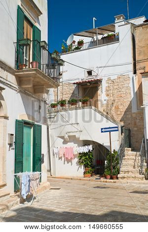 Alleyway. Sammichele di Bari. Puglia. Southern Italy.