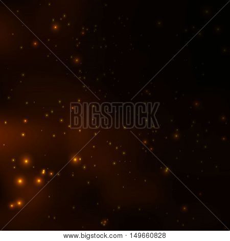 Starry sky at night. Cosmic background. Shinning