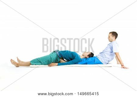 Massage parlor. Various techniques of Thai massage