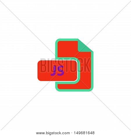 JS Icon Vector. Flat simple color pictogram