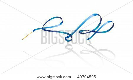 Ribbon Gymnastics Vector & Photo (Free Trial) | Bigstock