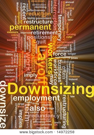 Software pakke boks Word cloud koncept illustration af reduktions omstrukturering
