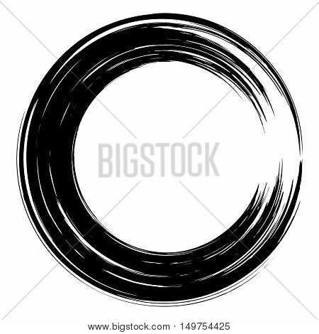 Grunge Paintbrush Circle 04