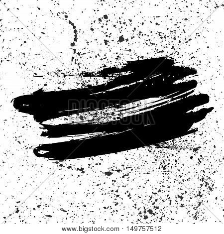 Ink spray grunge texture background with ink splash on white backgtound vector illustration. Abstract background texture. Abstract ink brush