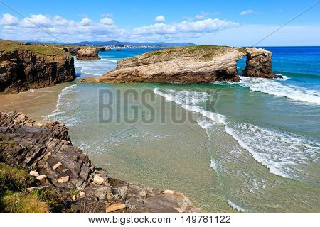 Cantabric Coast Summer Landscape.
