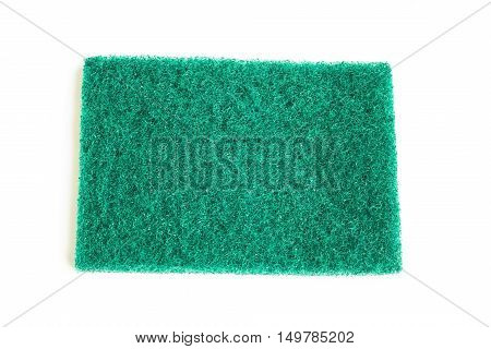 Green Sponge Cloth / sponges for dish washing in isolated over the white background / green scrub pad isolated on white background
