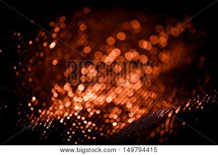 draped lurex fabric - warm copper colorspace