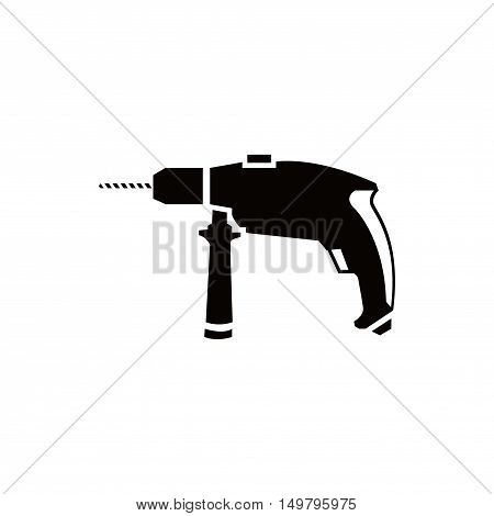 drill icon stock vector illustration flat design