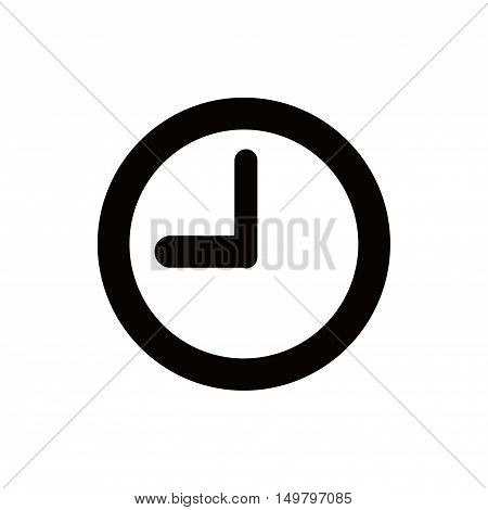 clock icon stock vector illustration flat design