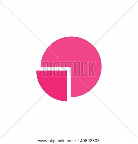 Diagram Icon Vector. Flat simple color pictogram