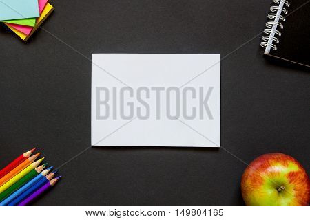 White Sheet Of Paper On The Desk