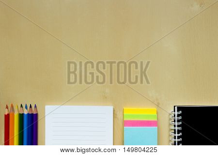 School Table Top View