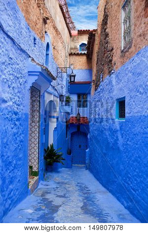 Medina of Chefchaouen, Morocco. Chefchaouen or Chaouen is a city in northwest Morocco.