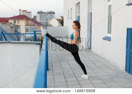 Girl During  Evening Training