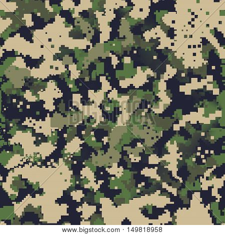 camouflage background digital army fabric color pattern