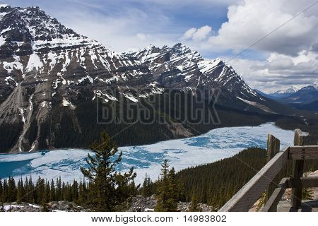 Lago Peyto congelado