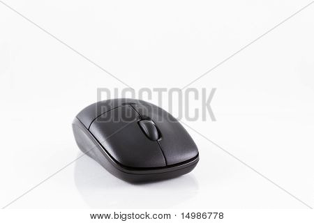 Régi fekete vezeték nélküli egér