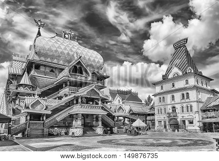 The Iconic Complex Izmailovskiy Kremlin In Moscow, Russia