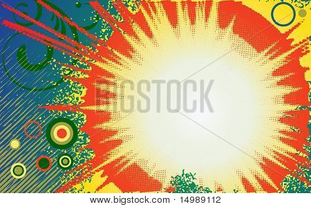 Abstract baggrund - stor eksplosion.