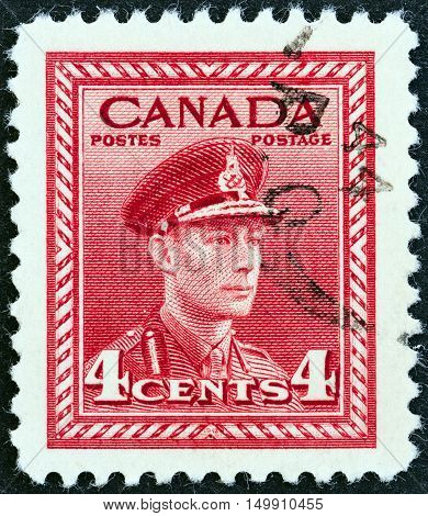 CANADA - CIRCA 1942: A stamp printed in Canada from the 