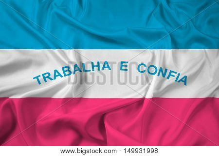 Waving Flag Of Espirito Santo State, Brazil
